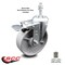 Service Caster Semi Steel Swivel TS Caster w/Roller Bearing-5" Wheel&10MM Stem w/Total Lock BRK SCC-TSTTL20S515-SSR-M1015 - alternate 3